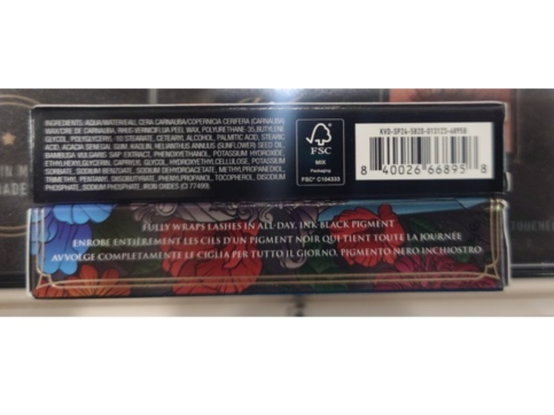 KVD Full Sleeve Long + Defined Tubing Mascara, 10 Ink Black, 0.185 fl oz/5.5 mL