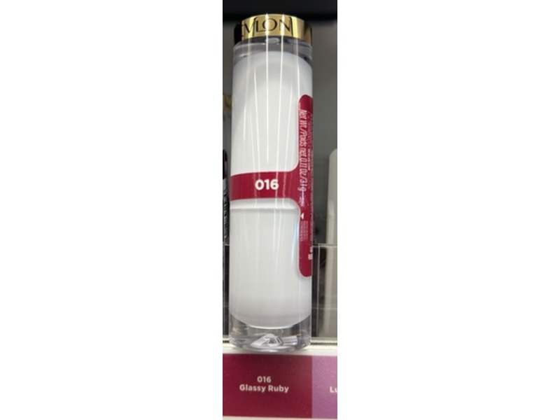 Revlon Super Lustrous Glass Shine Lip Balm, 016 Glassy Ruby, 0.11 oz/3.1 g