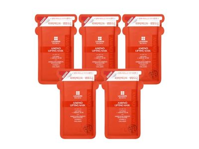 Leaders Cosmetics Mediu Amino Lifting Mask, 0.84 fl oz/25 mL, Pack Of 5