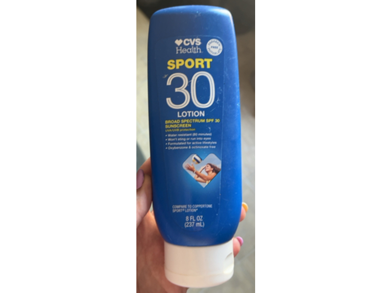 CVS Health Sport Sunscreen Lotion, SPF 30, 8 oz/237 mL