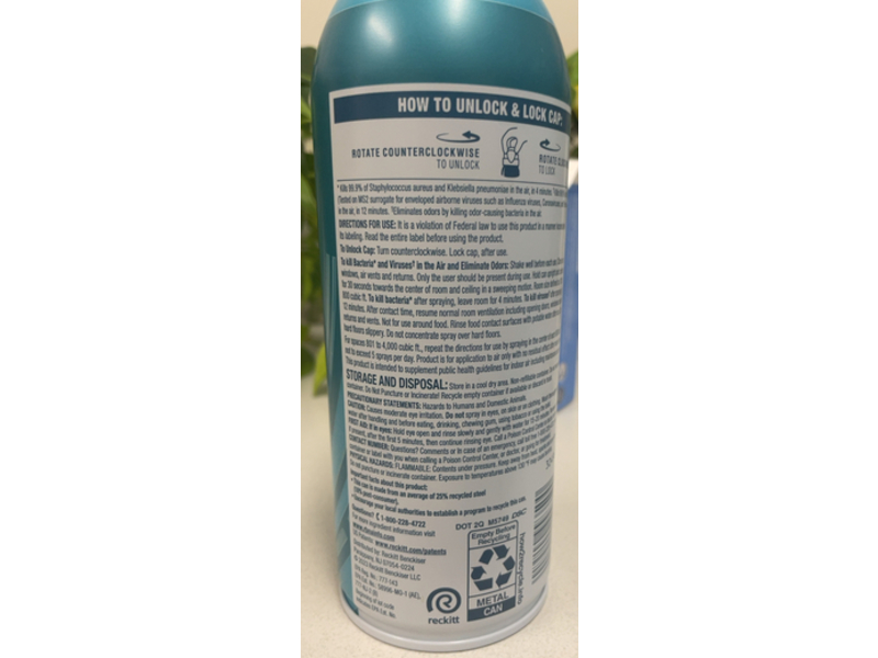 Lysol Air Sanitizer, Simple Fresh Scent, 10 oz/283 g