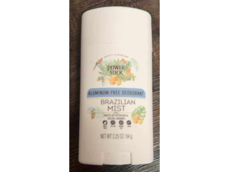 Power Stick for Her Aluminum-Free Deodorant, Brazilian Mist, 2.25 oz/64 g