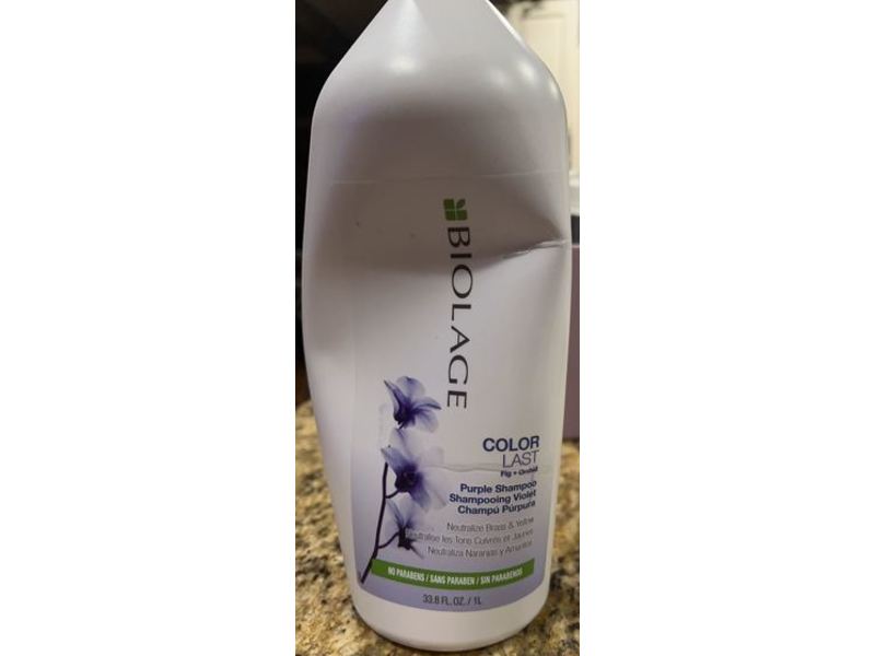 Biolage Color Last Purple Shampoo, Paraben Free, 33.8 fl oz/1 L