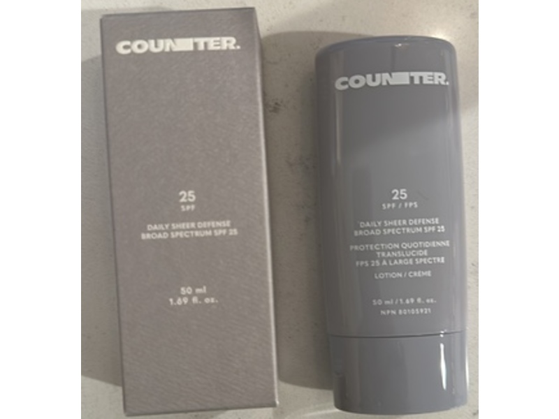 Counter Daily Sheer Defense Lotion, SPF 25, 1.69 fl oz/50 mL
