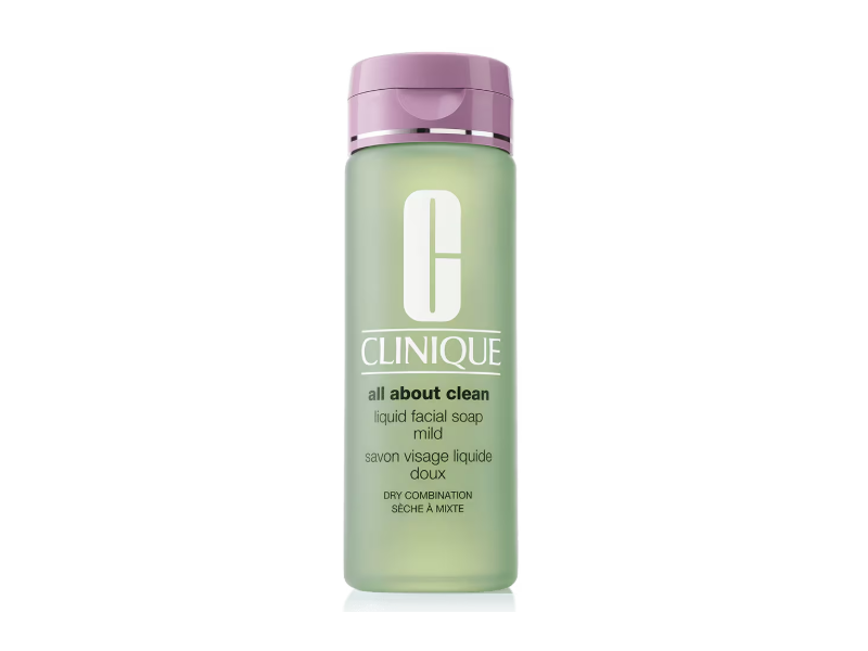 Clinique All About Clean Liquid Facial Soap, Dry Combination, 6.7 oz/200 mL