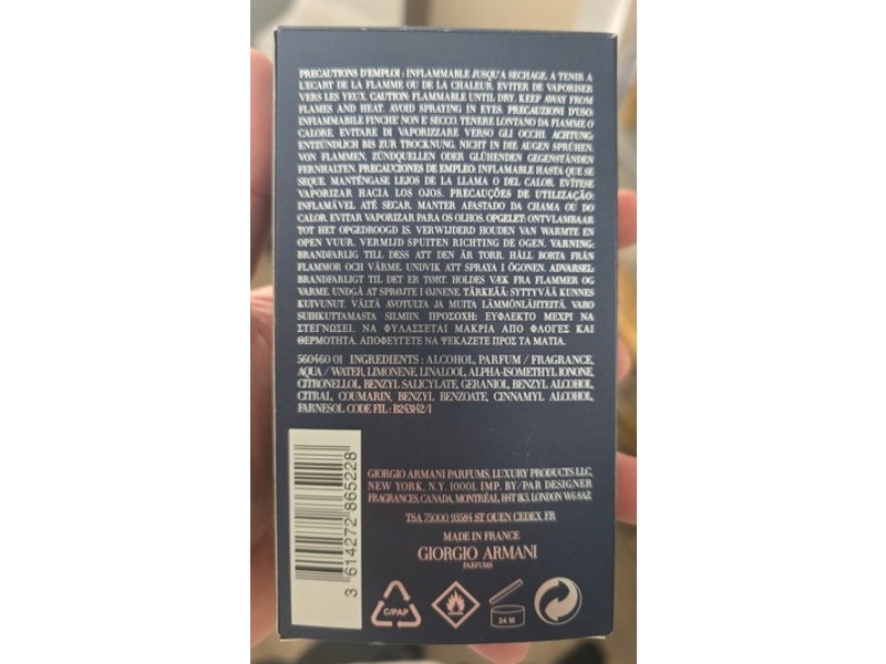 Giorgio Armani Eau De Parfum, 70 mL