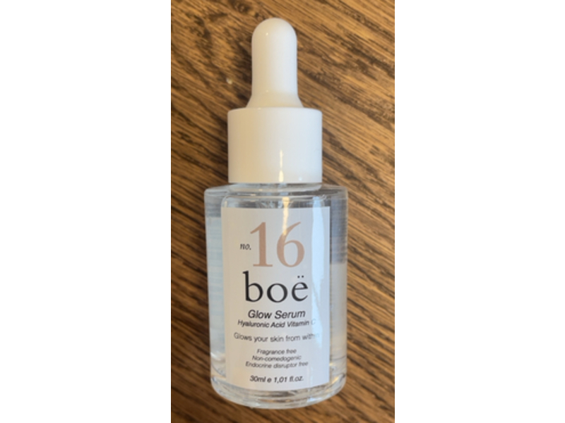 Boe Beaute No. 16 Glow Serum, Hyaluronic Acid & Vitamin C, 1.01 fl oz/30 mL