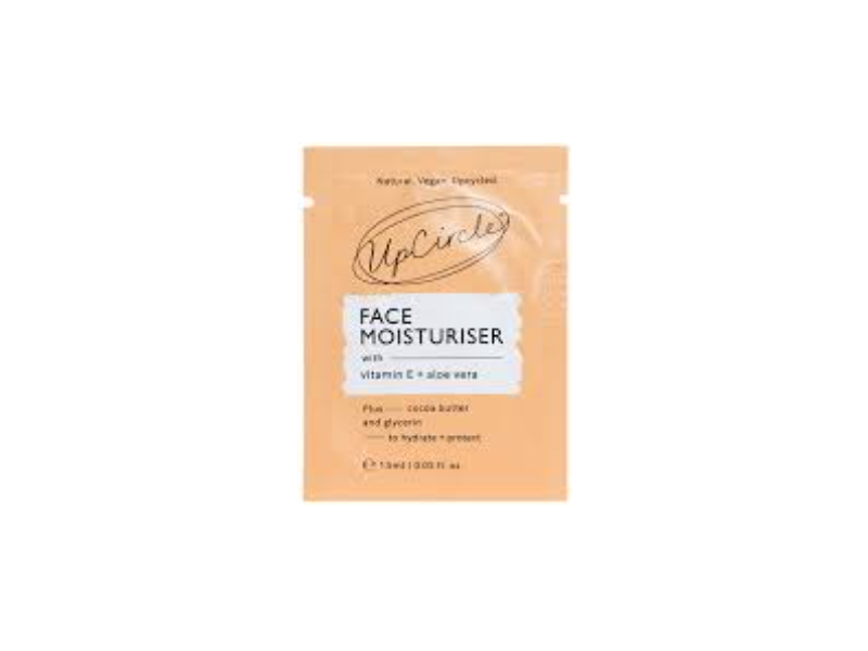 UpCircle Face Moisturiser, Vitamin E + Aloe Vera, 0.1 fl oz/3 mL