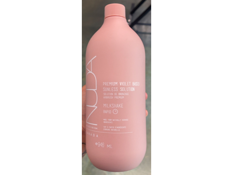 Nuda Premium Violet Based Sunless Solution, Milkshake Rapid, 946 mL