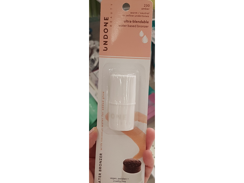 Undone Beauty Ultra-Blendable Water Based Bronzer, 230 Amber, 0.19 oz/5 g