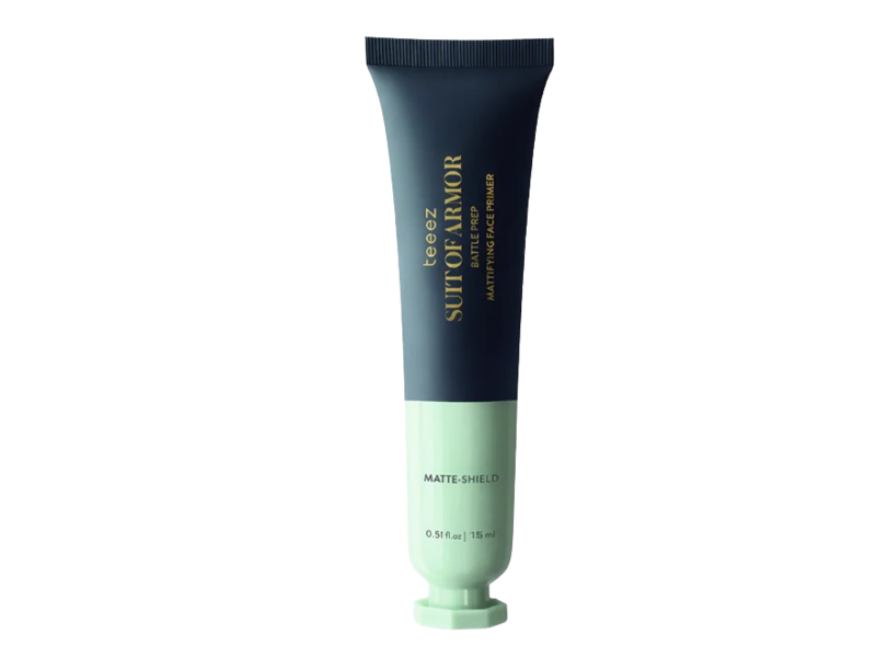 Teeez Suit of Armor Battle Prep Mattifying Face Primer, Matte Shield, 0.51 fl oz / 15 mL