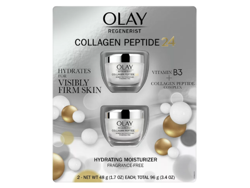 Olay Regenerist Collagen Peptide 24 Hydrating Moisturizer, Fragrance-Free, 1.7 oz/48 g