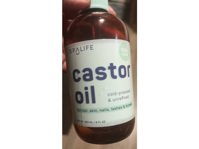 Spalife Castor Oil, Mint, 8 fl oz/250 mL