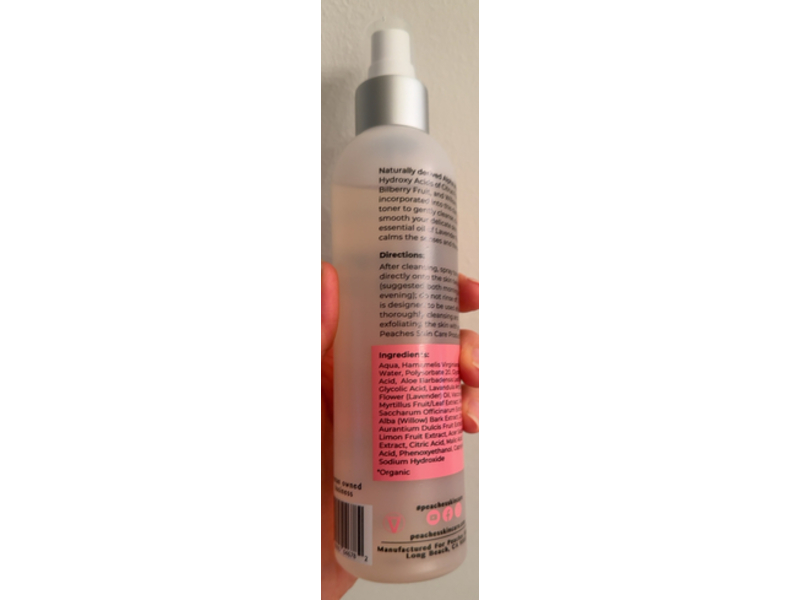 Peaches Skin Care Perfect Ph Toner, 8 fl oz/236 mL