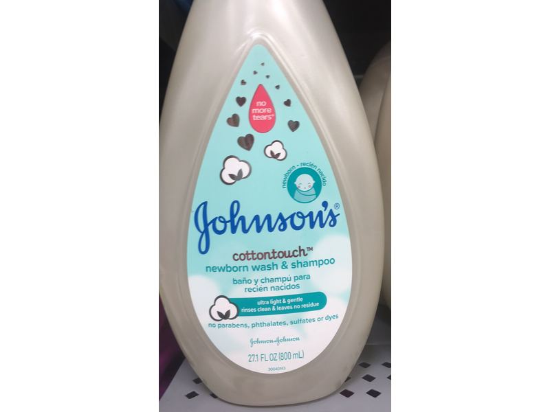Johnson's Newborn Baby Wash & Shampoo, Cottontouch, 27.1 fl oz/800 mL