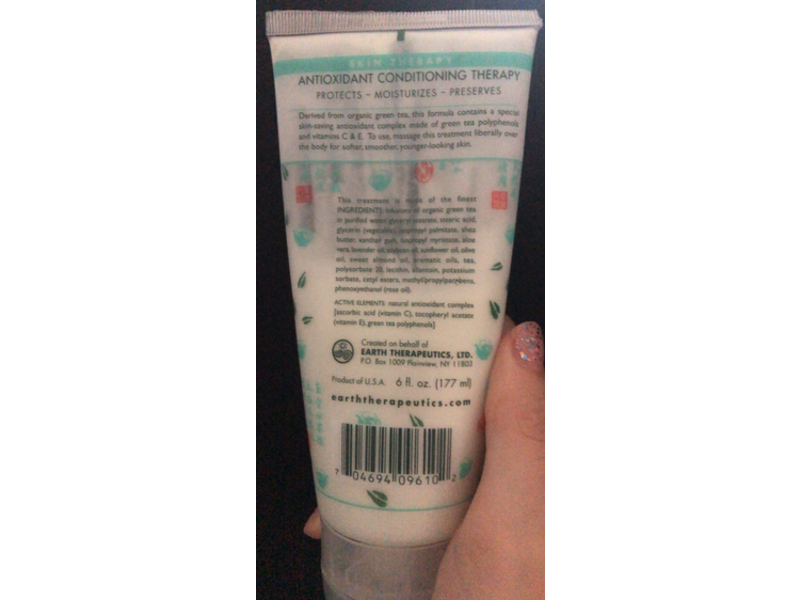 Earth Therapeutics Green Tea Herbal Lotion, 6 fl oz/177 mL
