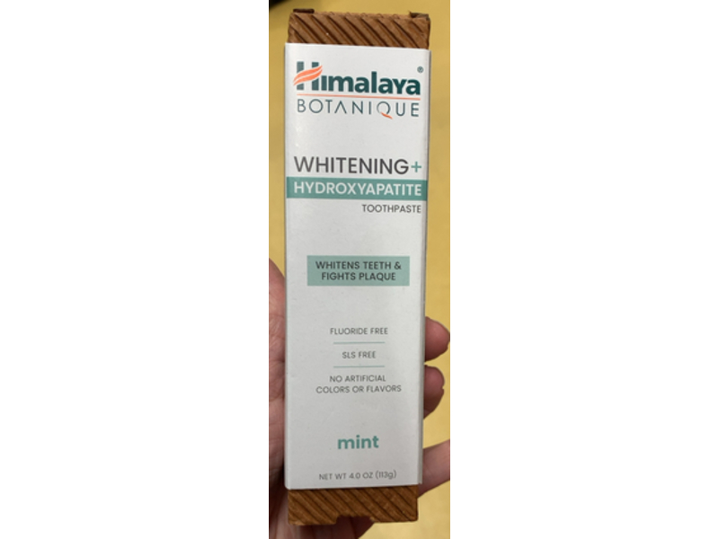 Himalaya Botanique Whitening + Hydroxyapatite Toothpaste, Mint, 4.0 oz/113 g