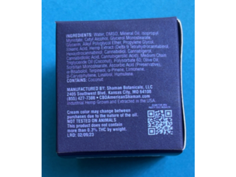 CBD American Shaman Signature Collection Topical Cream, 1 oz/28 g