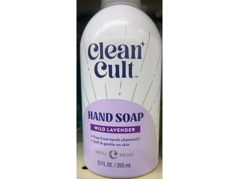 Clean Cult Hand Soap, Wild Lavender, 12 fl oz/355 mL