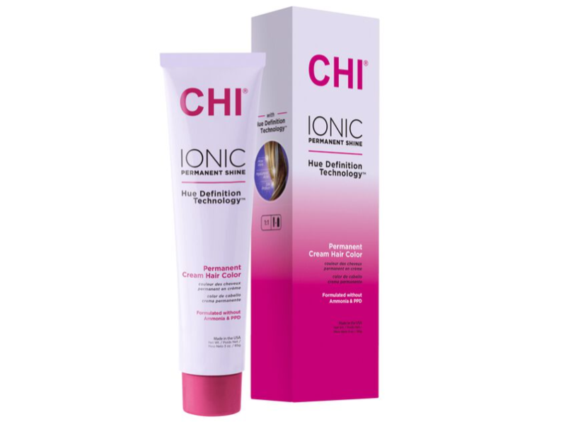 Chi Ionic Permanent Shine Color Permanent Cream Hair Color, 50-5W Medium Natural Warm Brown, 3 oz/95 g