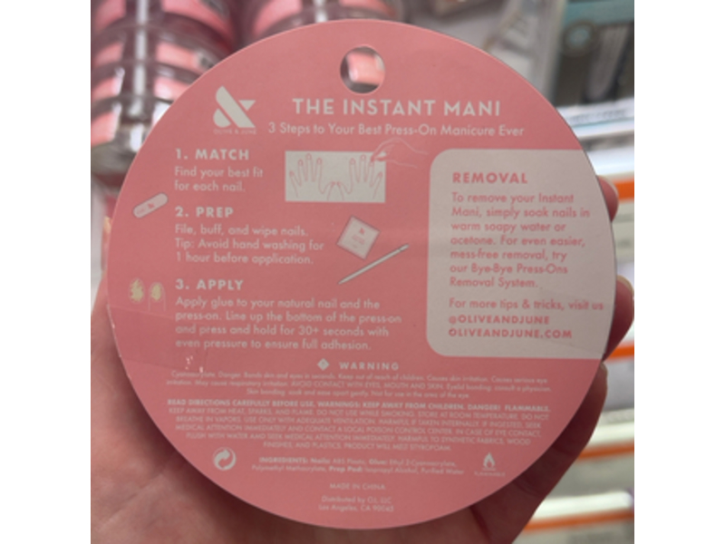 Olive & June Press- On Nails, 0.07 oz/2 g, 42 Count