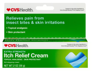 CVS Health Itch Relief Cream, Extra Strength, 2 oz/56 g