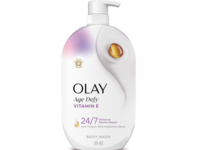 Olay Age Defy Moisture Barrier Repair Body Wash, Vitamin E, 35 fl oz/1.03 L - thumbnail 1