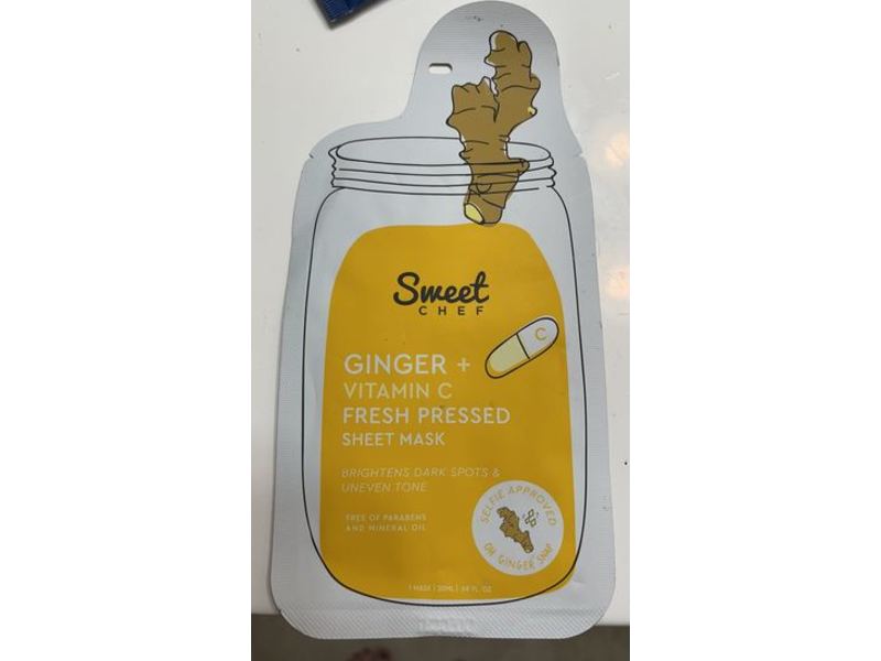 Sweet Chef Fresh Pressed Sheet Face Mask, Ginger Vitamin C, 14 fl oz