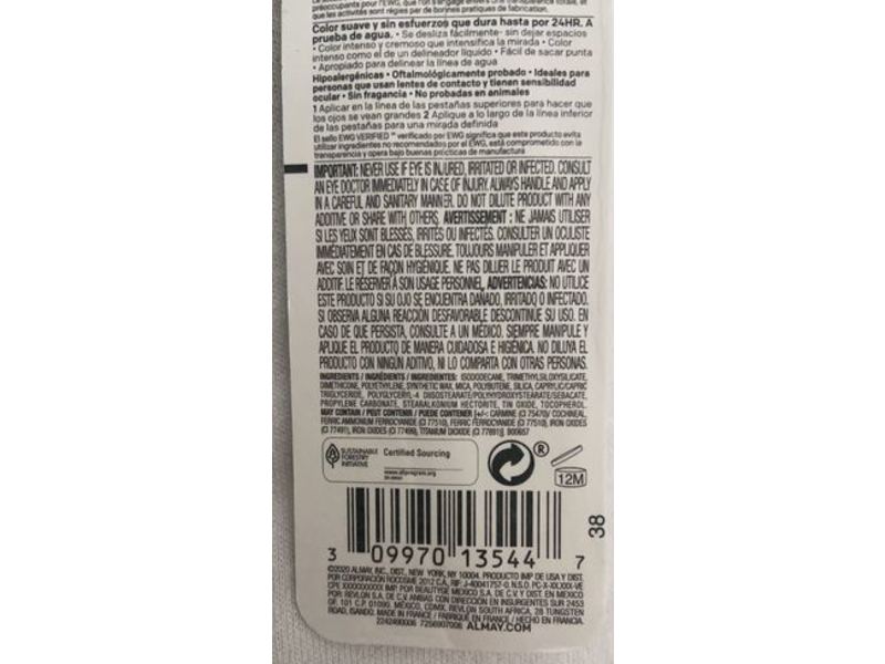 Almay All-day Intense Gel Eyeliner, 150 Evergreen, Waterproof, 0.028 oz