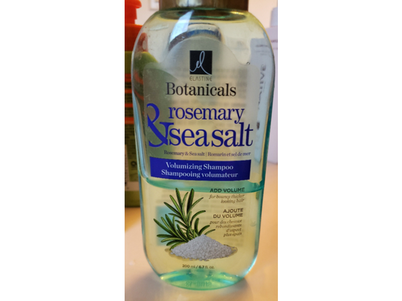 Elastine Botanicals Volumizing Shampoo, Rosemary & Seasalt, 6.7 fl oz/200 ml