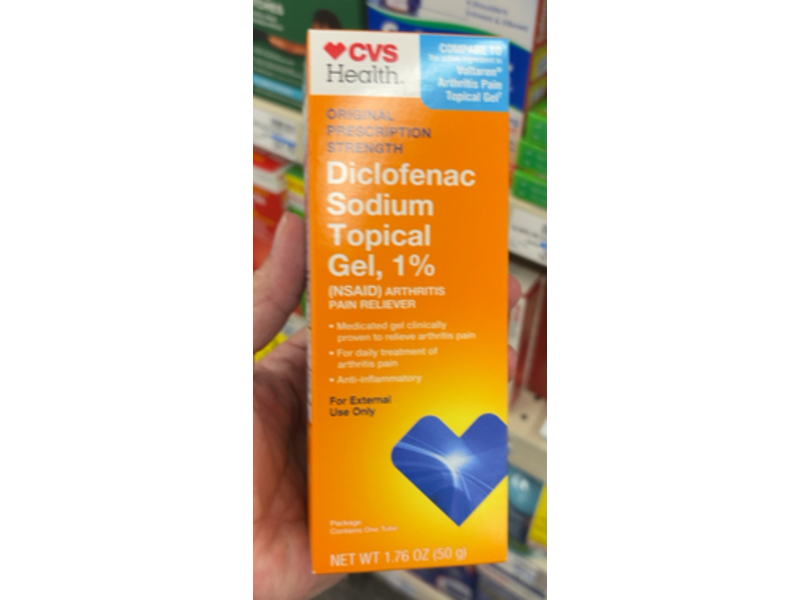 CVS Health Diclofenac Sodium Topical Gel 1%, 1.76 oz/50 g