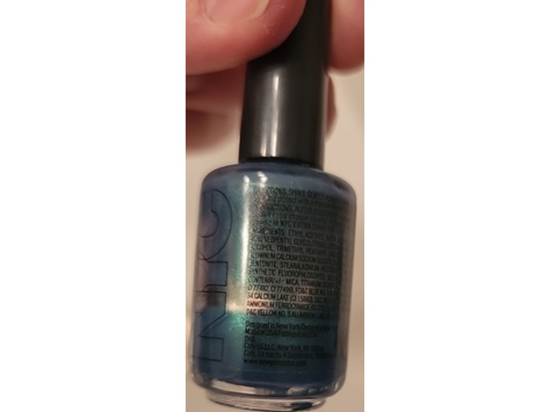 NYC New York Color Long Wearing Nail Enamel, 140 Empire State Blue, 0.45 fl oz/13.3 mL