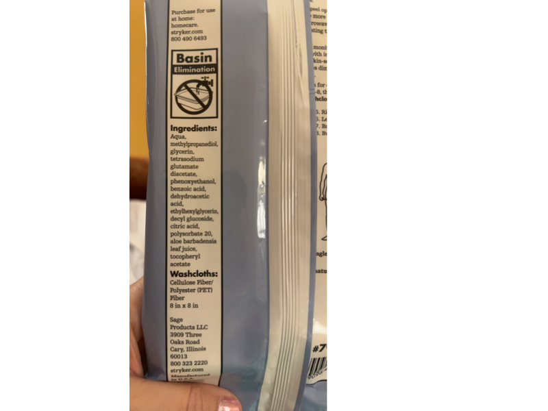 Stryker Sage Bath Full Body Washcloths, 8 Count