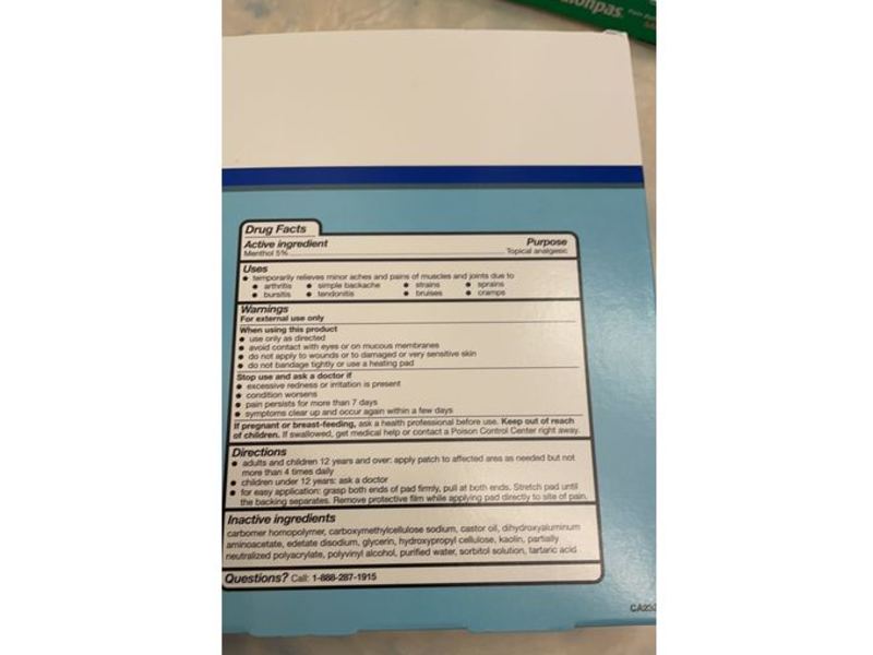 Equate Cool & Heat Medicated Patch, Extra Strength, Menthol 5%, 5 Patches