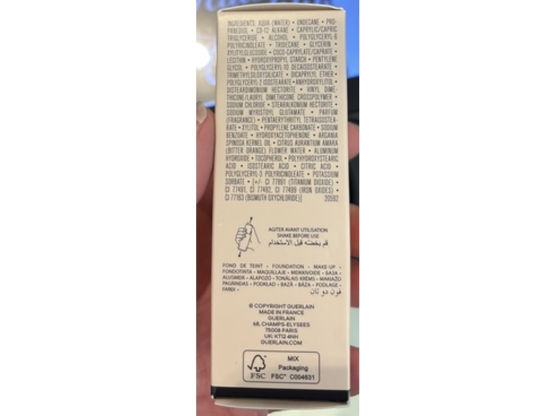 Guerlain Paris Terracotta Le Teint Glow Foundation, 3.5N Neutral, 1.1 fl oz/35 mL