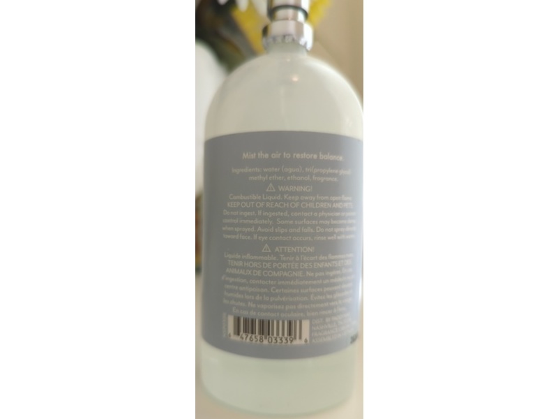 RESTORE Room Mist, Charcoal + Tonka, 3.35 fl oz/99 mL