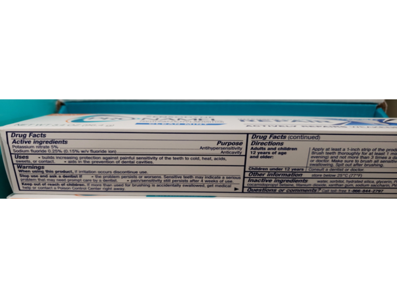 Sensodyne Pronamel Intensive Enamel Repair Toothpaste, Clean Mint, 3.4 oz/96.4 g