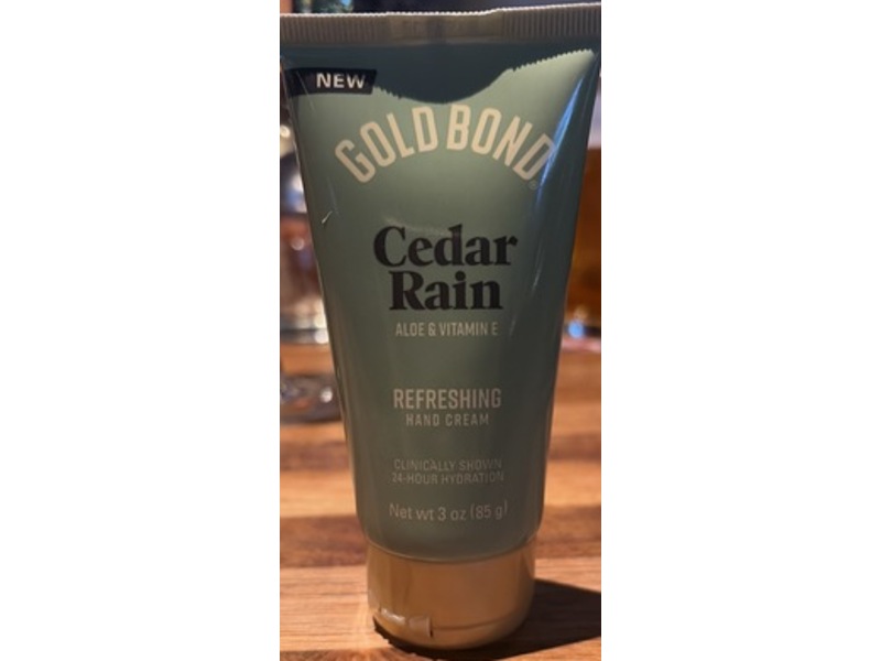 Gold Bond Refreshing Hand Cream, Cedar Rain, 3 oz/85 g, Pack Of 4