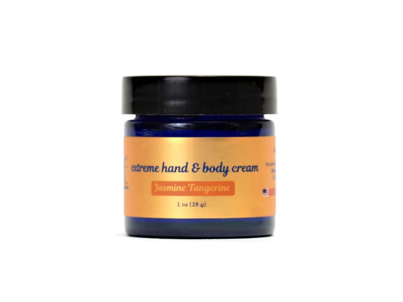 Organic Body Essentials Extreme Hand & Body Cream, Jasmine Tangerine, 1 oz/28 g