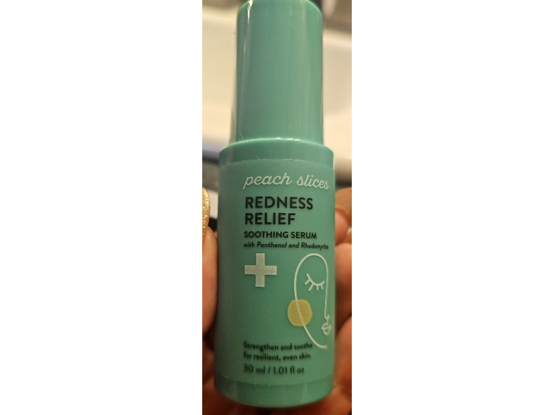 Peach & Lily Peach Slices Redness Relief Soothing Serum, Panthenol & Rhodomyrtus, 1.01 fl oz/30 mL