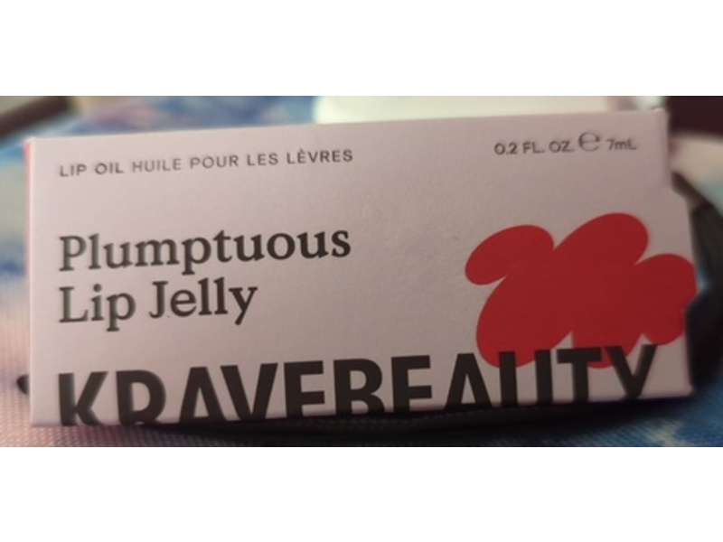 Kravebeauty Plumptuous Lip Jelly Lip Oil, Iced Persimmon, 0.24 fl oz/70 mL
