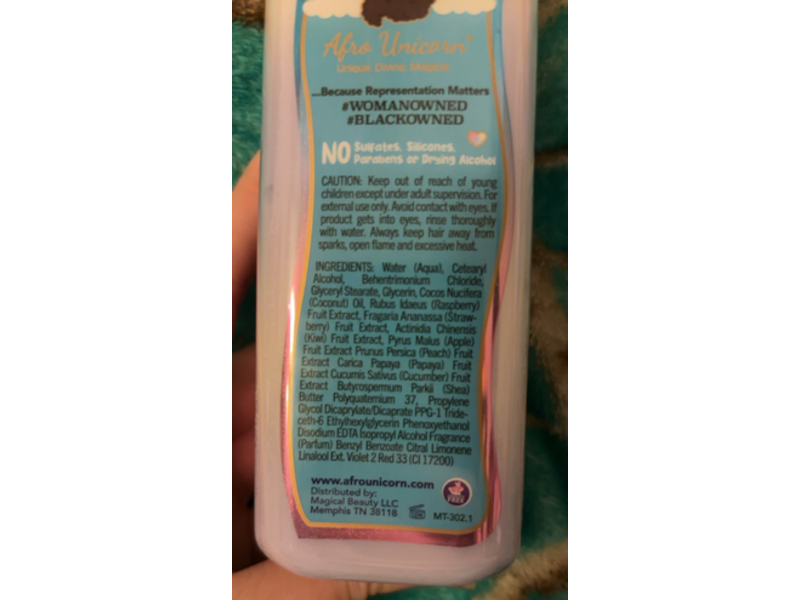 Afro Unicorn Magical Tresses 1-2-3 Wishes Silky Conditioner, 12 fl oz/355 mL