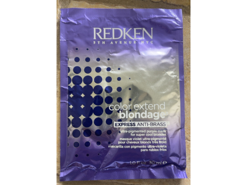 Redken Color Extend Blondage Express Anti-Brass Ultra-Pigmented Purple Mask, 1.0 fl oz/30 mL
