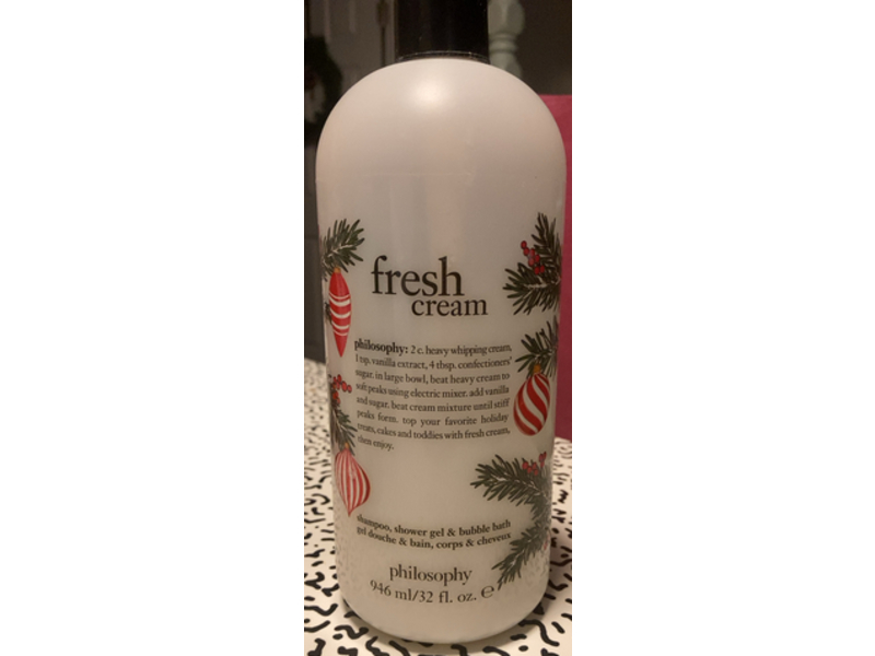 Philosophy Fresh Cream Shampoo + Shower Gel & Bubble Bath, 32 fl oz/946 mL