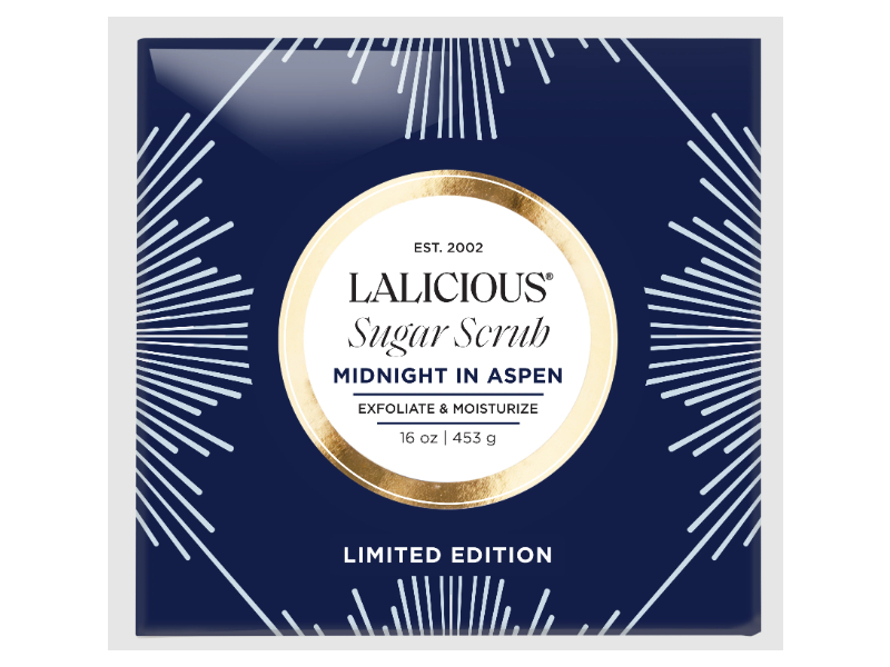 Lalicious Sugar Scrub, MIdnight In Aspen, 16 oz/453 g