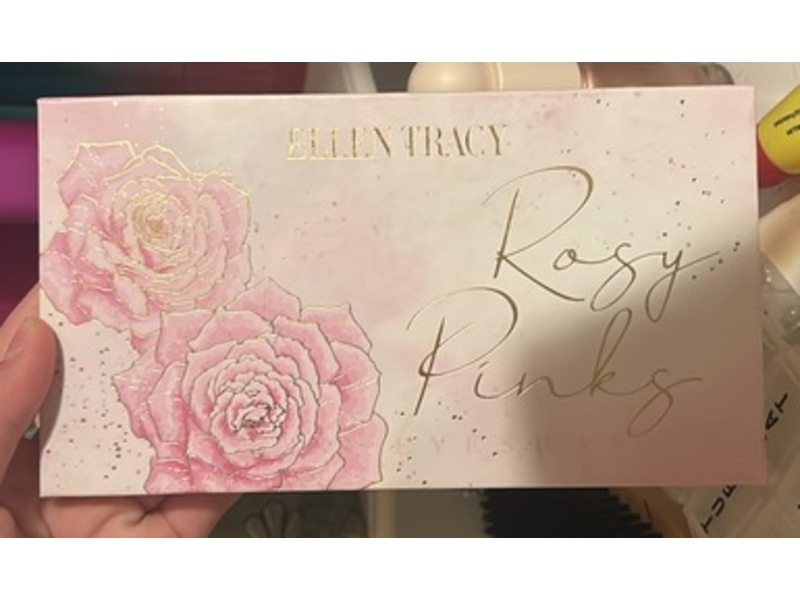 Ellen Tracy Eyeshadow Palette, Rosy Pink, 0.63 oz/18 g