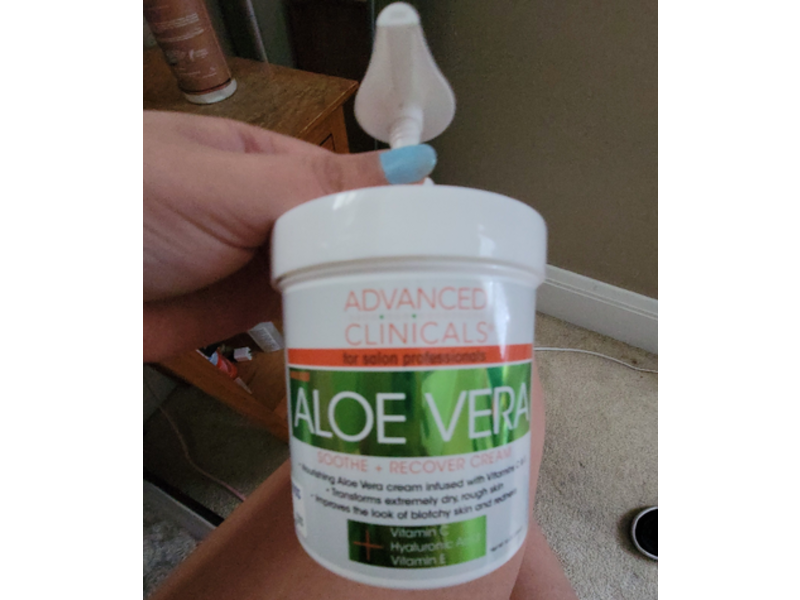 Advanced Clinicals Aloe Vera Soothe & Recover Cream, 16 oz