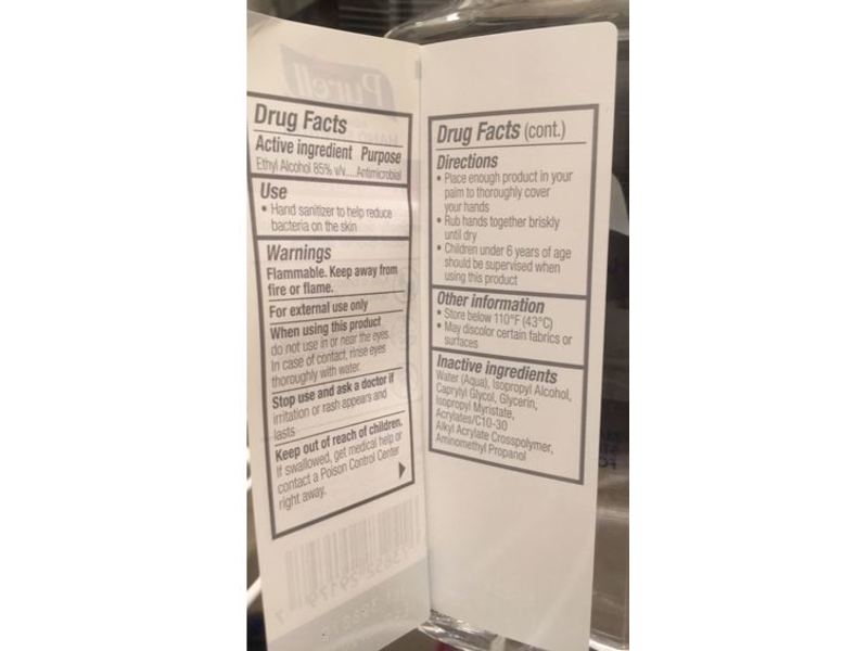 Purell Advanced Hand Sanitizer, Prime Defense, 4 fl oz/118 mL