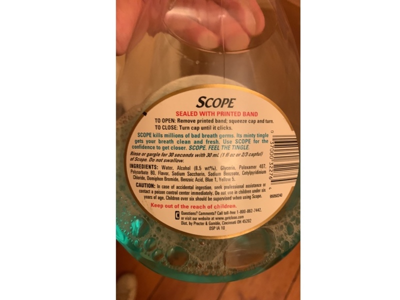 Scope Mouth Wash, Smooth Mint, 33.8 fl oz/1 L