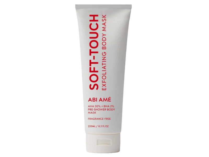 ABI AME Soft-Touch Exfoliating Body Mask, Fragrance Free, 8.5 fl oz/250 mL